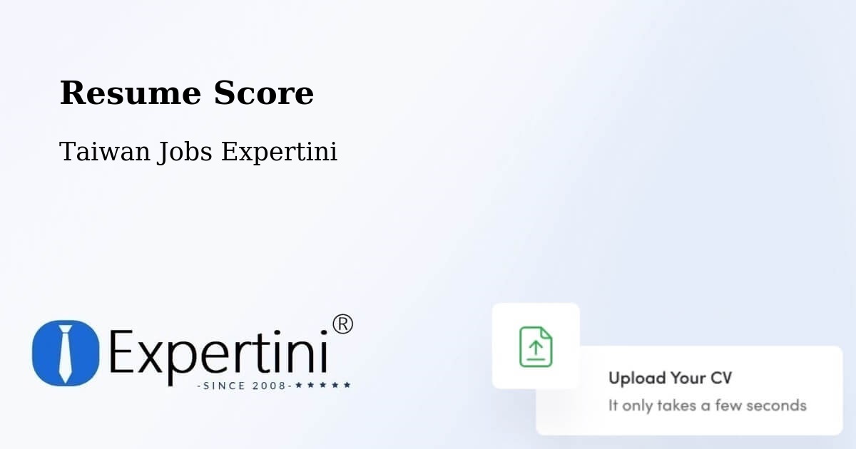 Resume Score & Job Description Match Tool – Puli - Taiwan Jobs Expertini